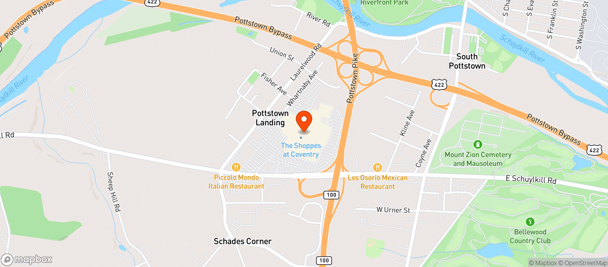 Map showing Big Phils Bar And Grill