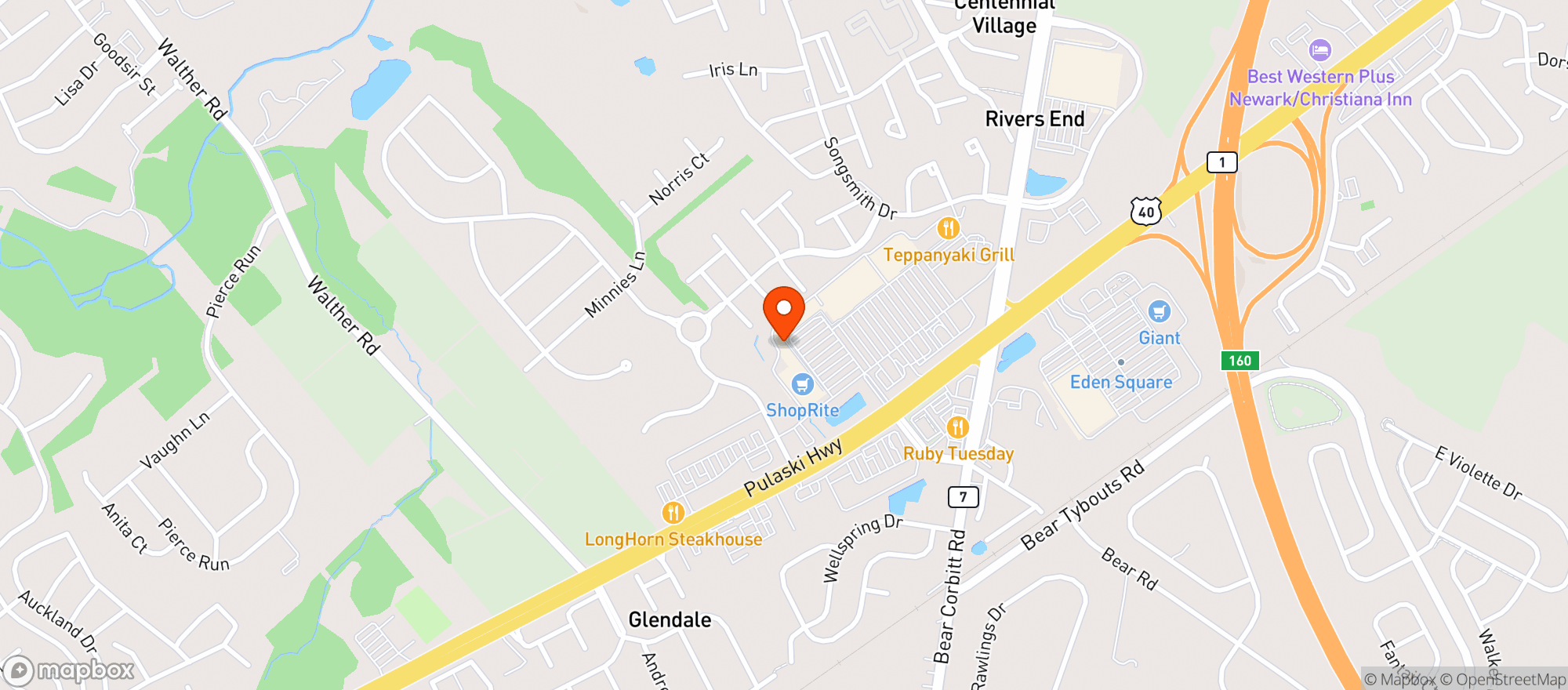 Map showing 360 Liquors
