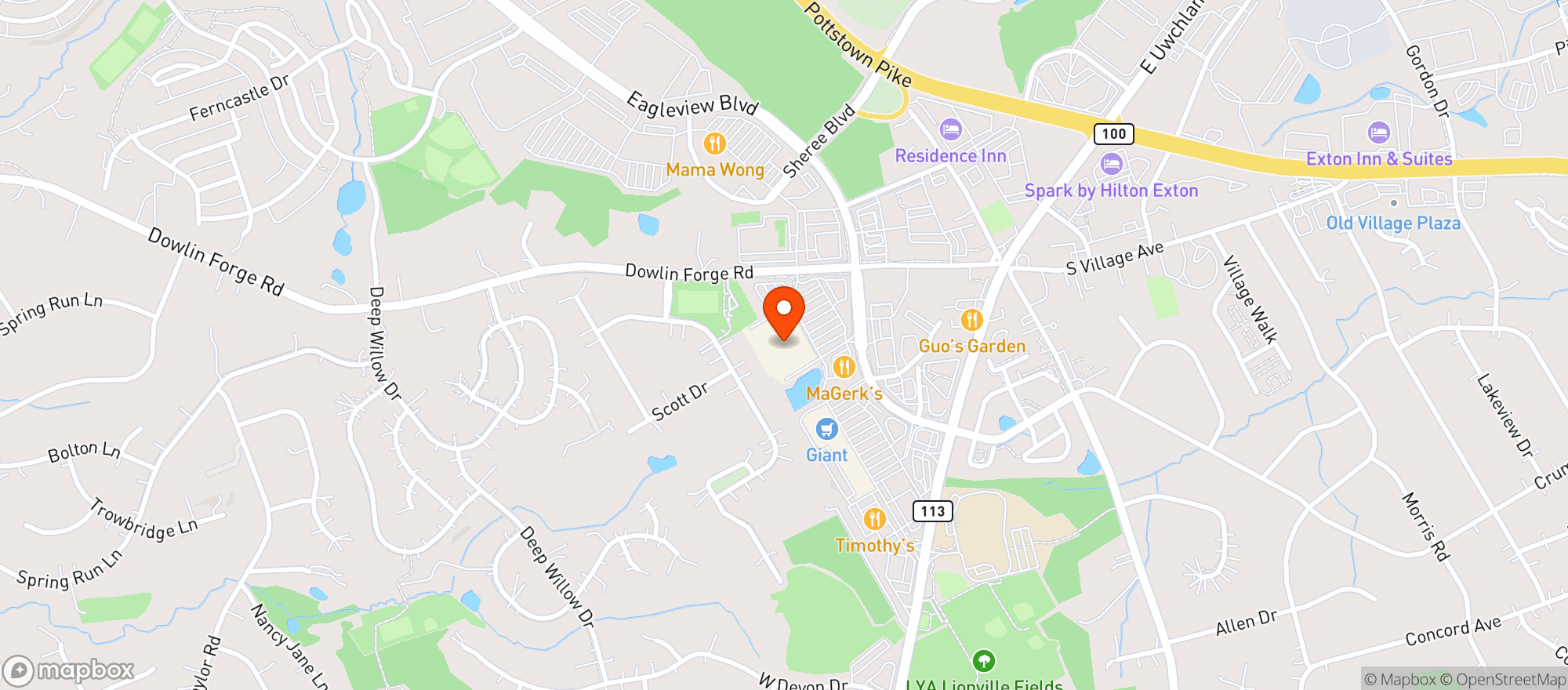 Map showing Target