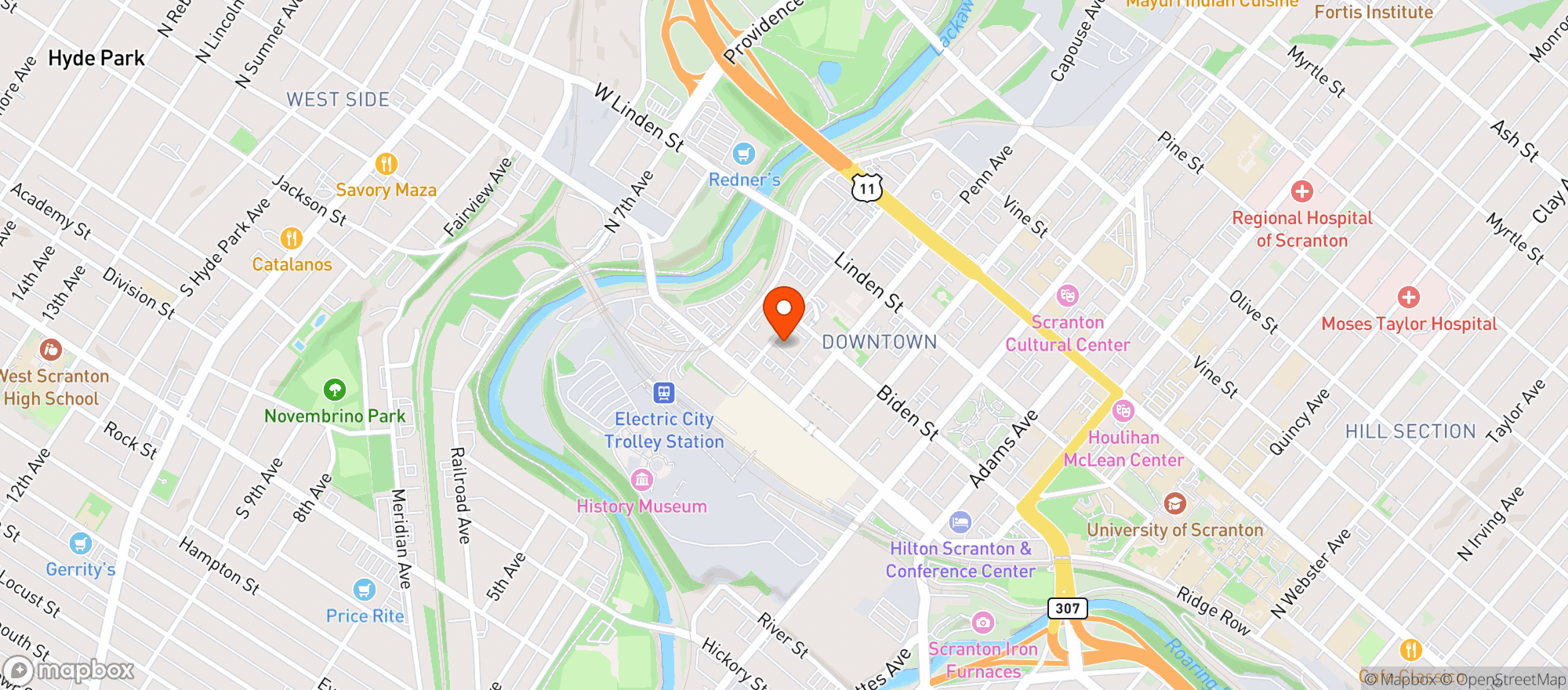 Map showing Ale Mary's