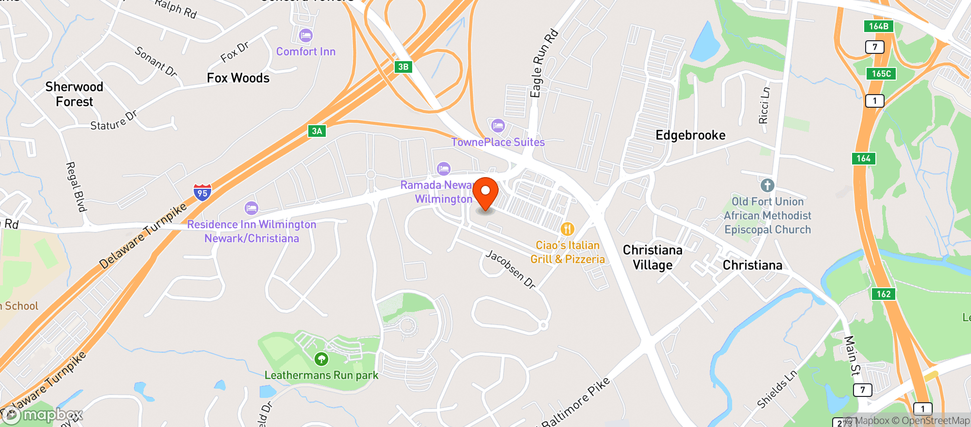 Map showing 438 Liquors