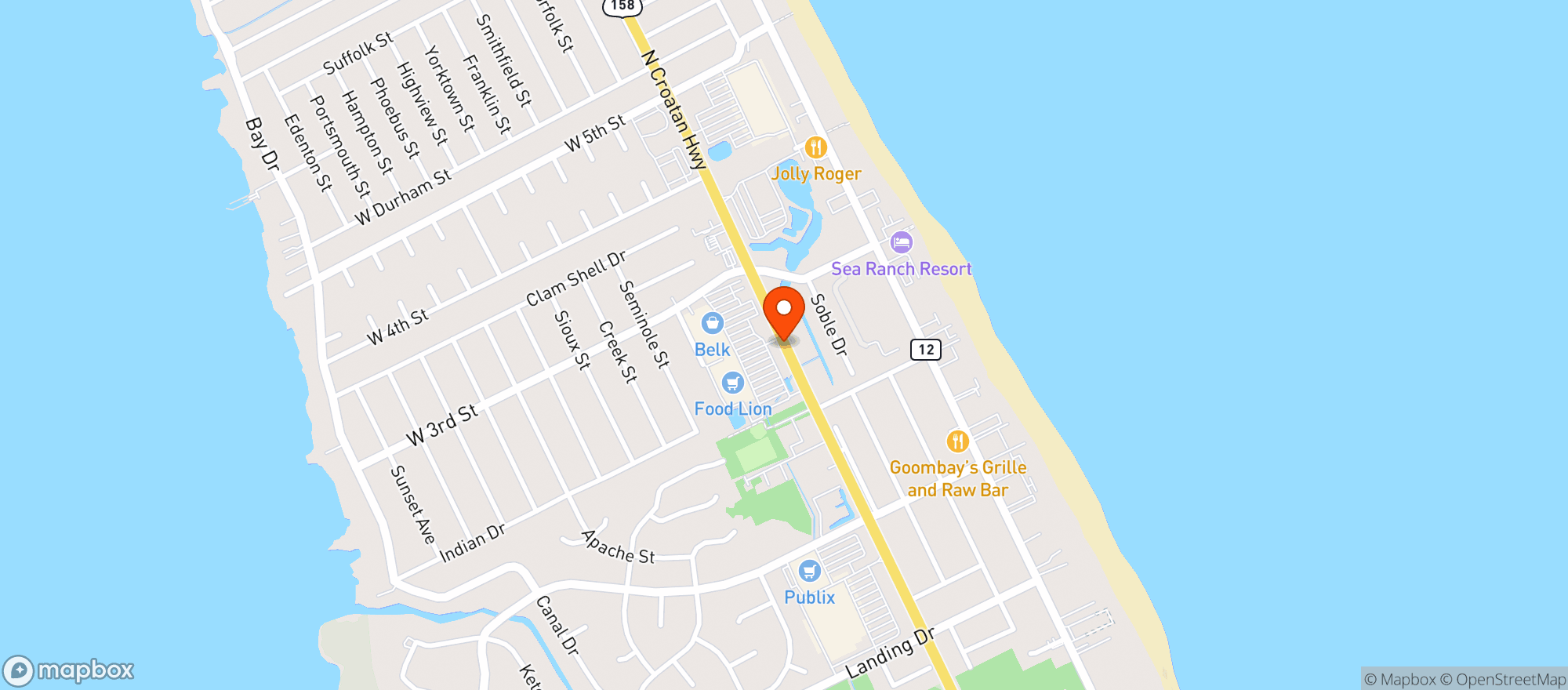 Map showing Food Lion