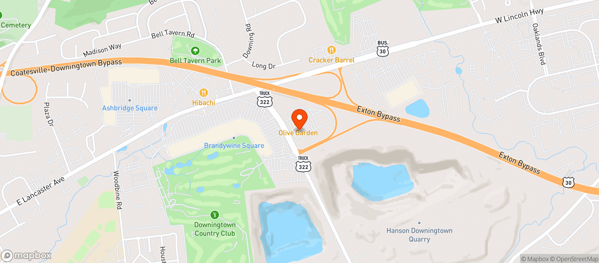 Map showing Buffalo Wild Wings Grill & Bar