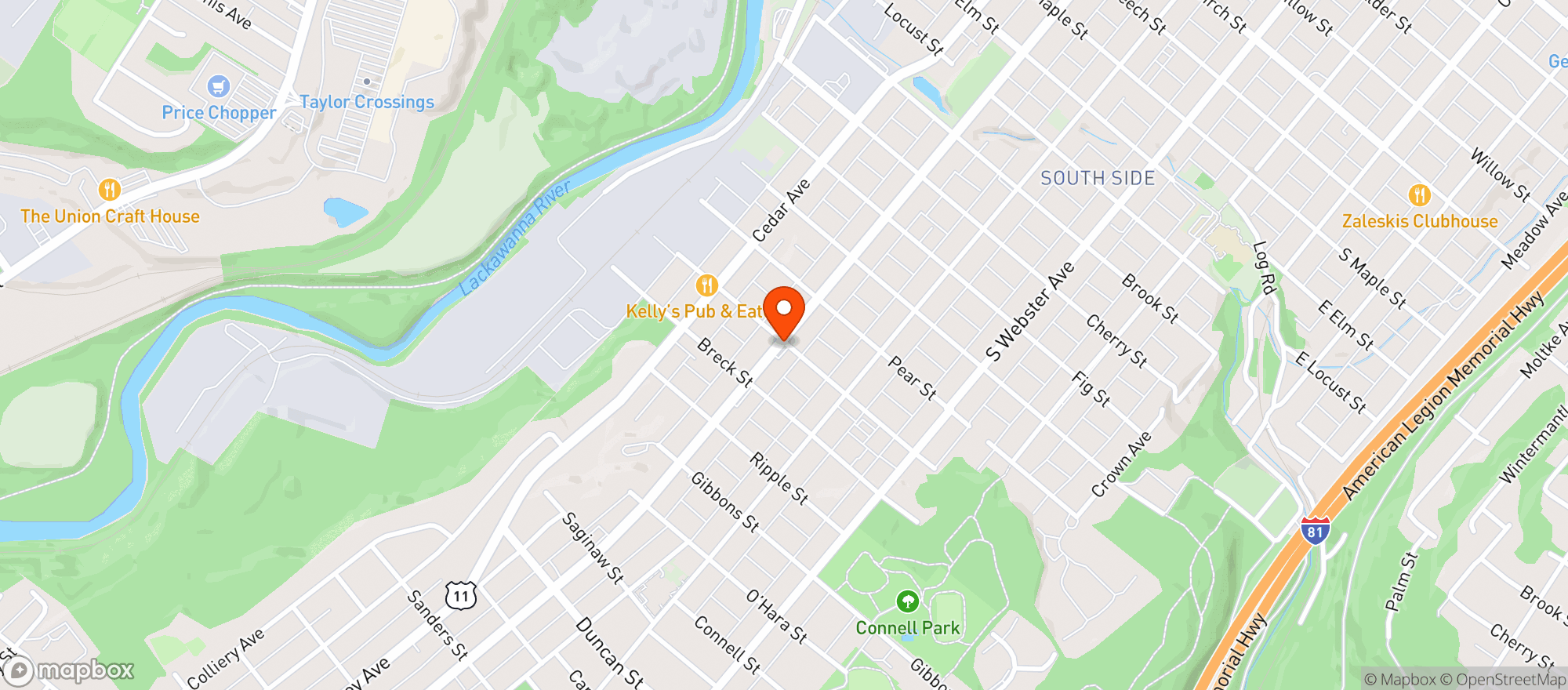Map showing Convenient Food Mart Beer Store