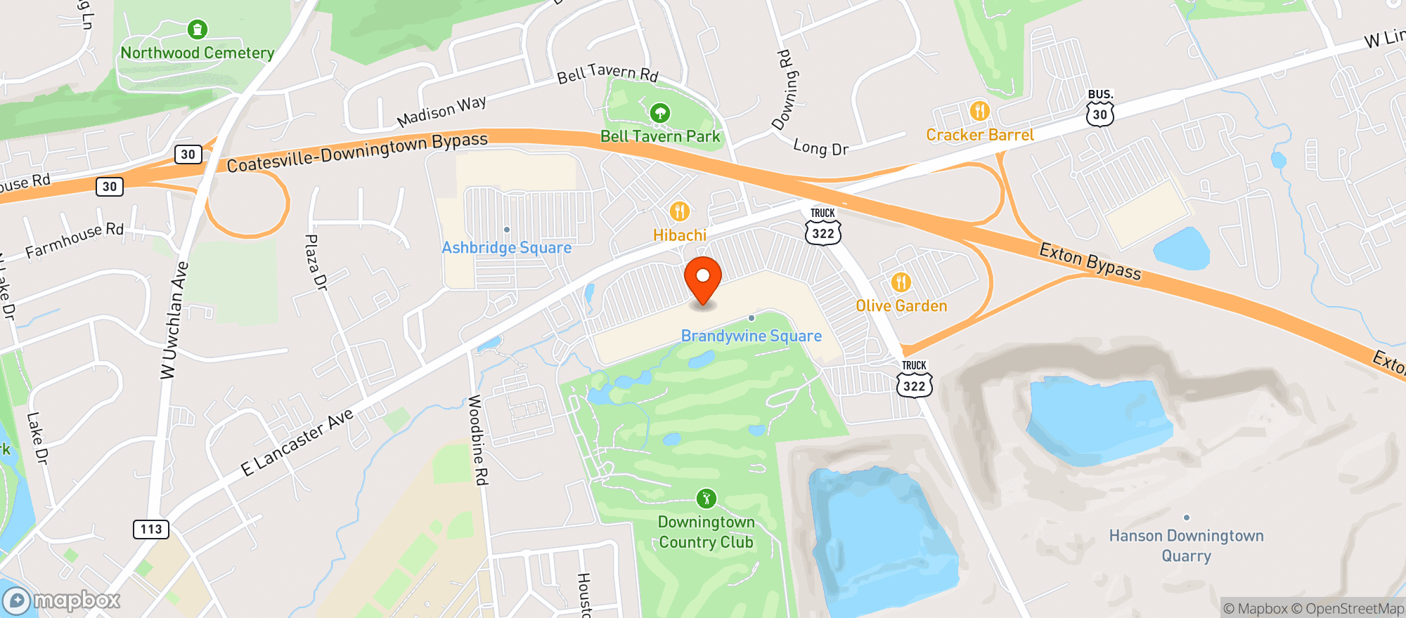 Map showing World Market Downingtown