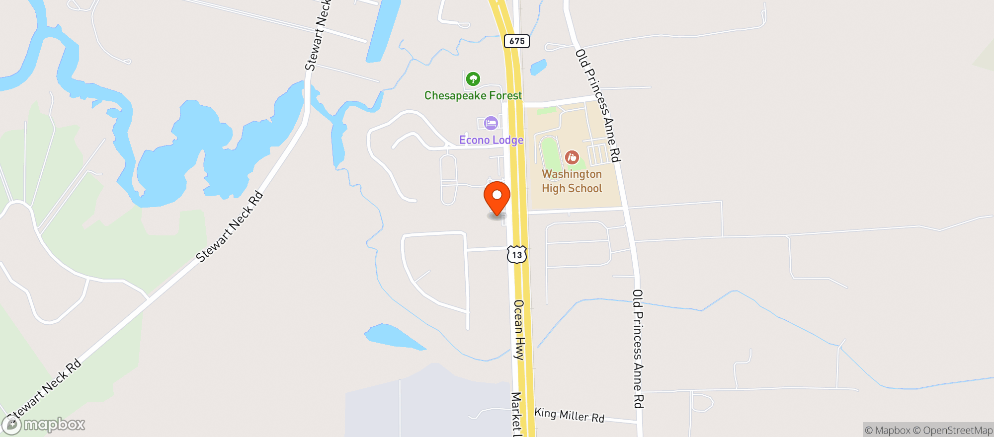 Map showing Kings Creek