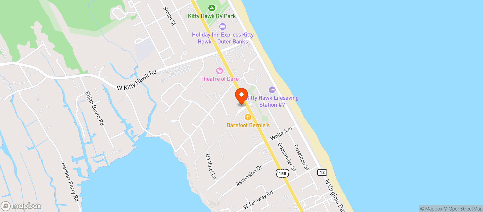 Map showing Captain Franks