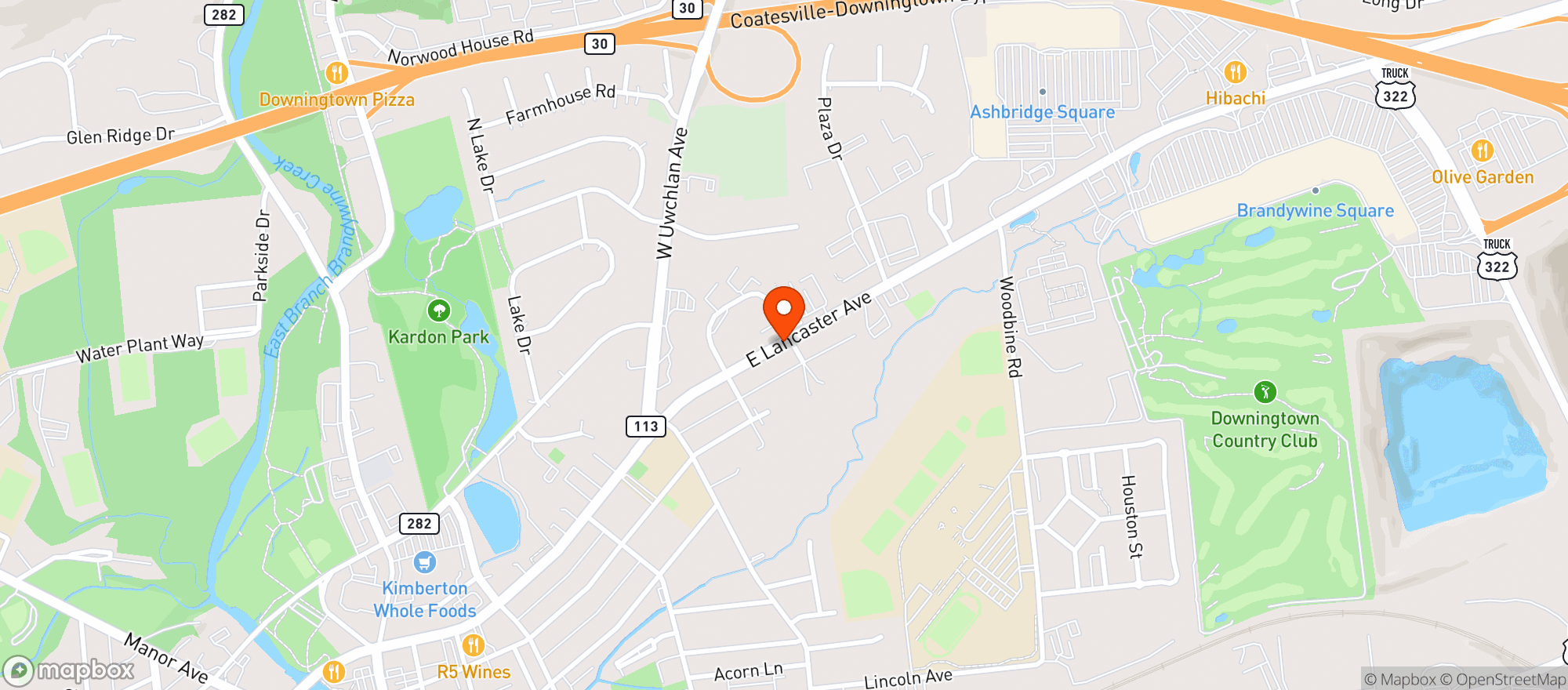 Map showing Lou Beverage Inc