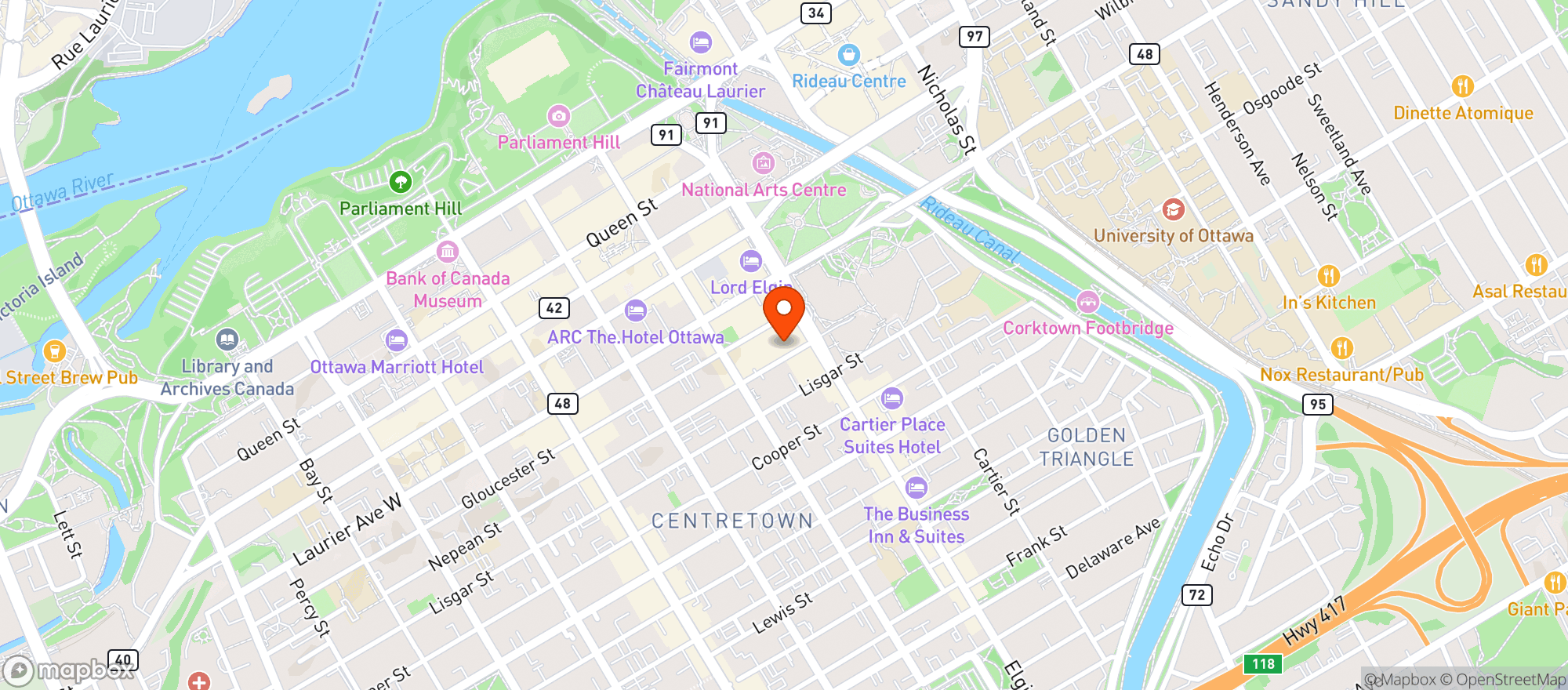 Map showing Lcbo 547