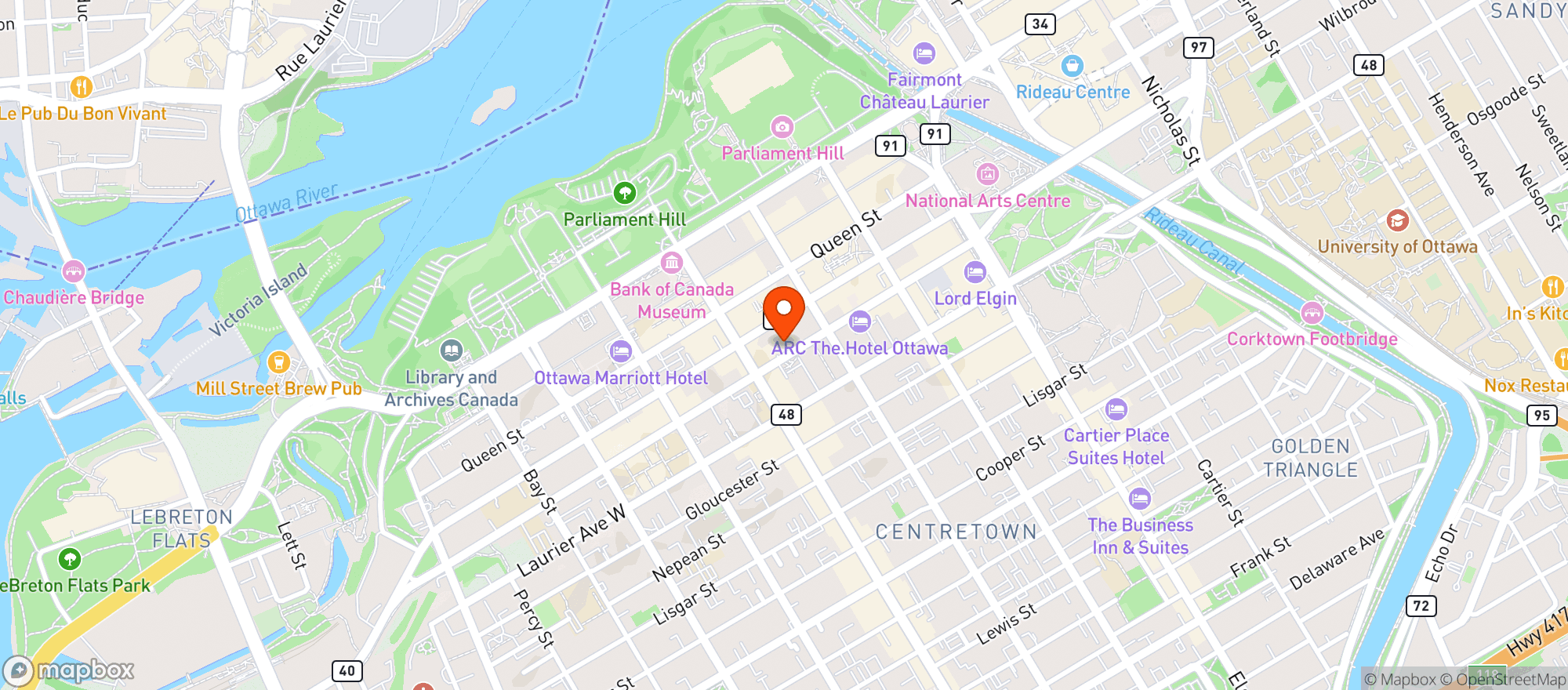 Map showing Alt Hotel