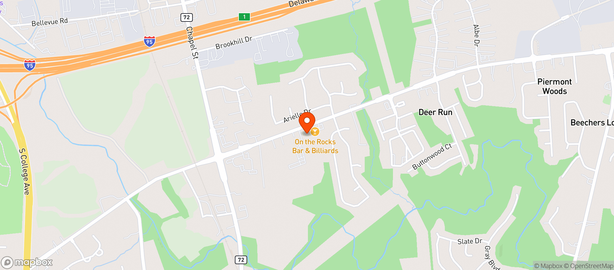 Map showing 280 Liquors