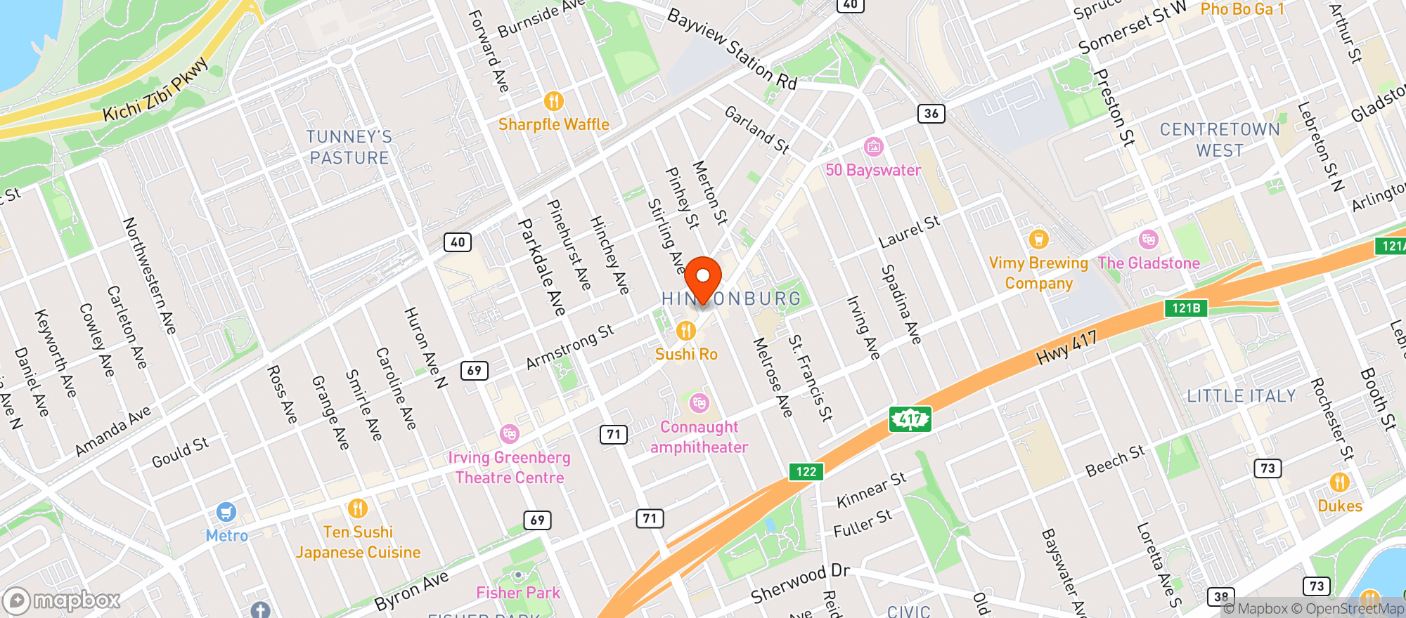 Map showing Sage Fish Market (Formerly: Wellington Seafood)
