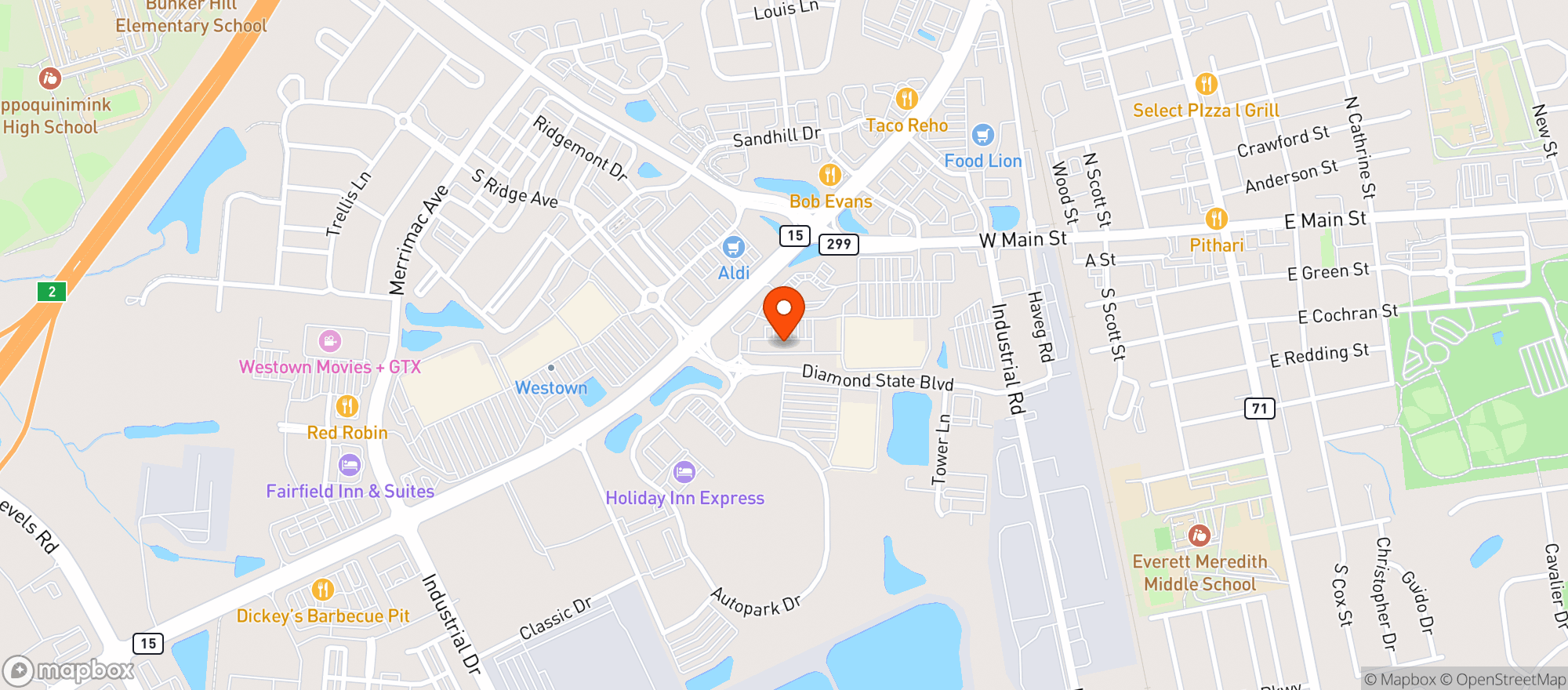 Map showing 312 Liquors
