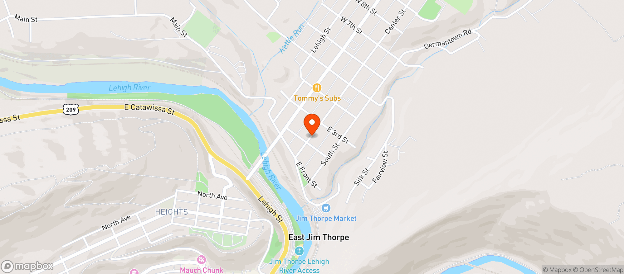 Map showing Union Public House