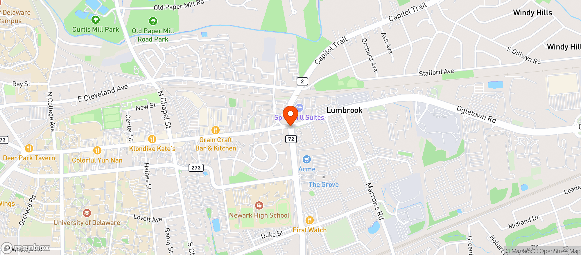 Map showing Peddlers Liquor Mart