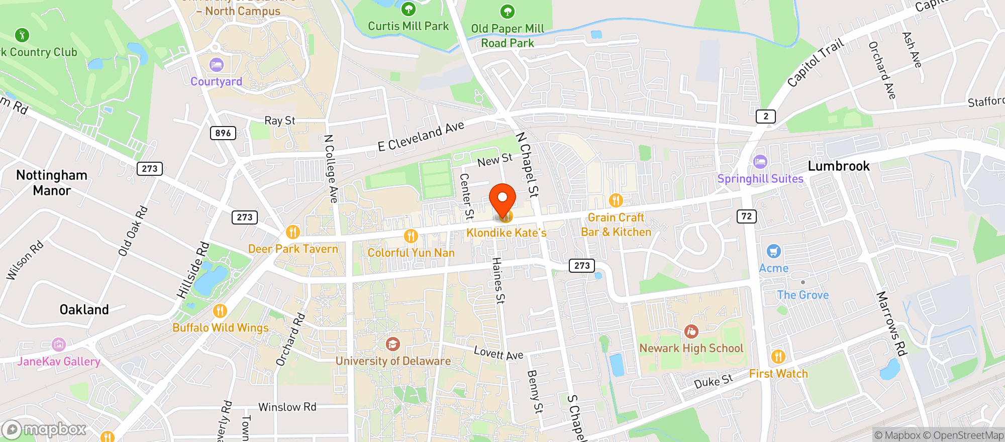 Map showing Ugly Dumpling