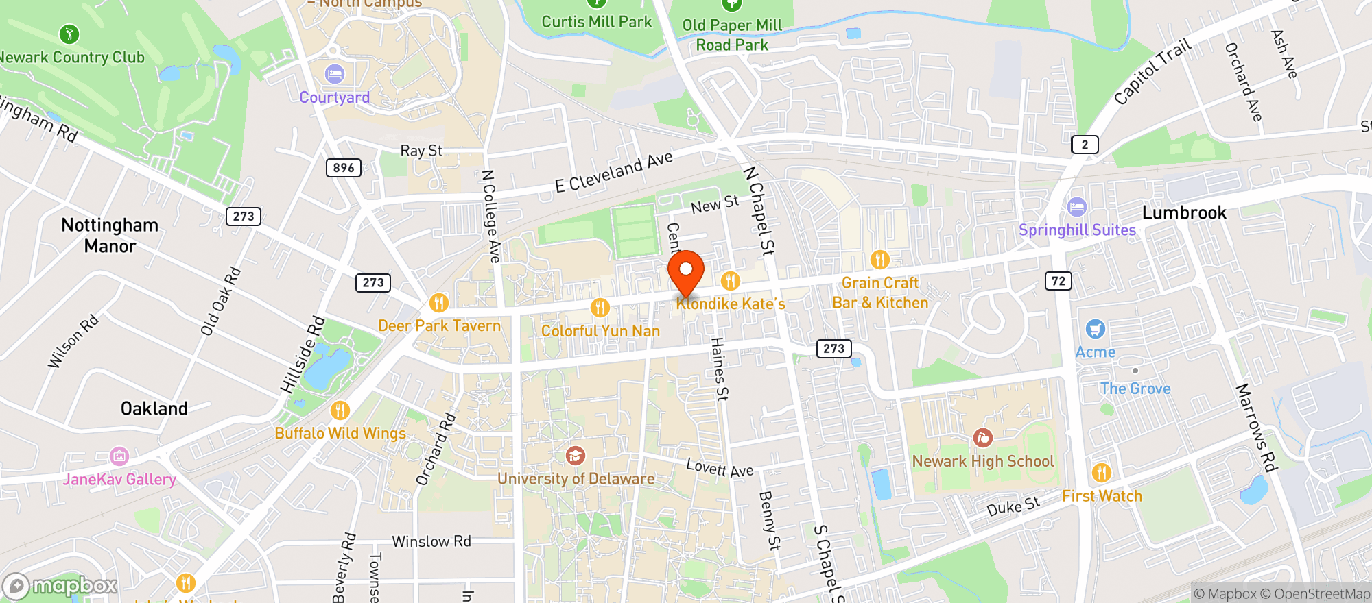 Map showing Taverna