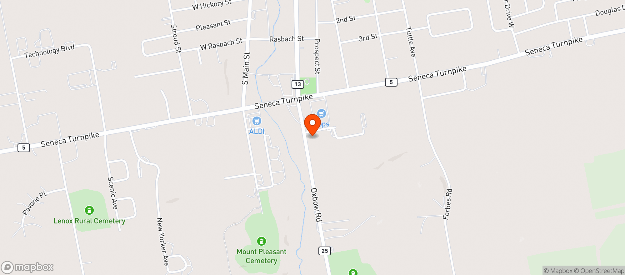 Map showing Titletown Liquors Inc