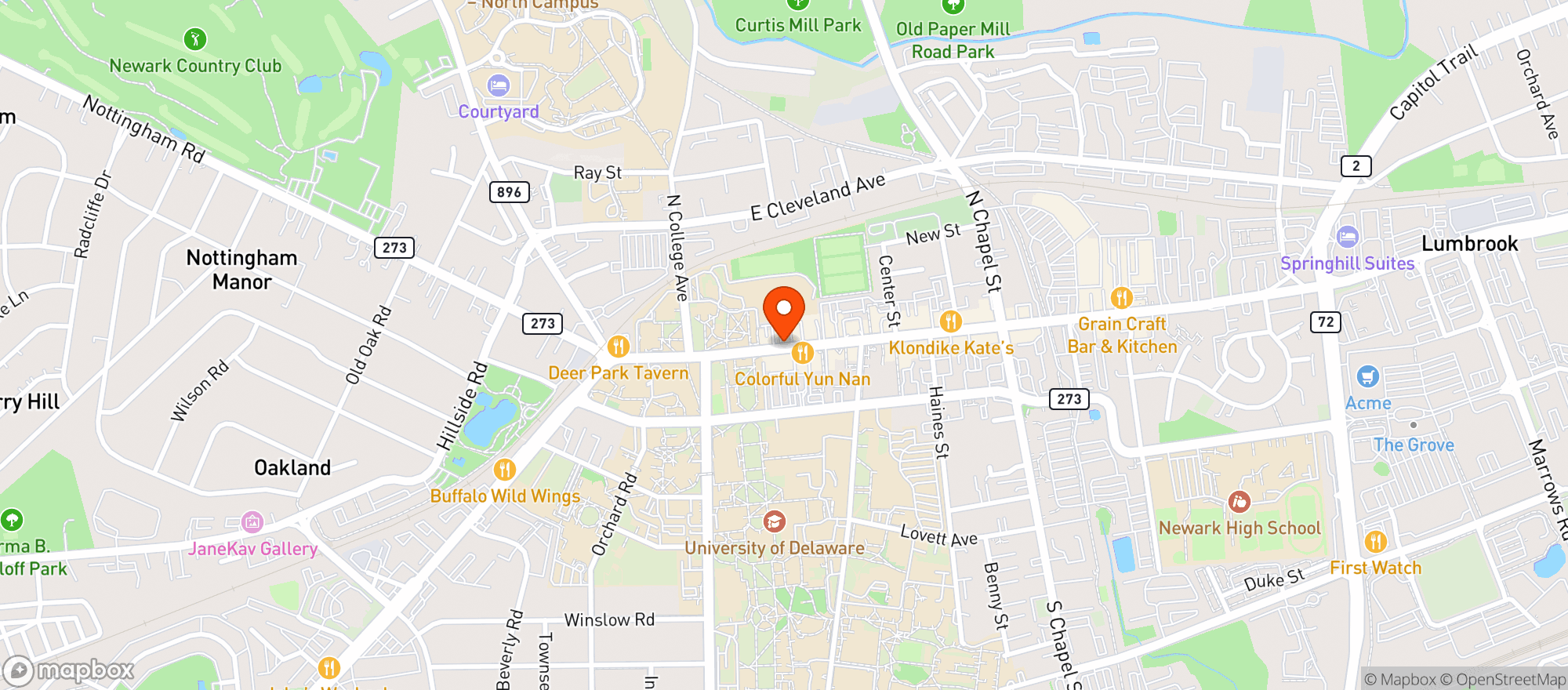Map showing Main Street Liquors