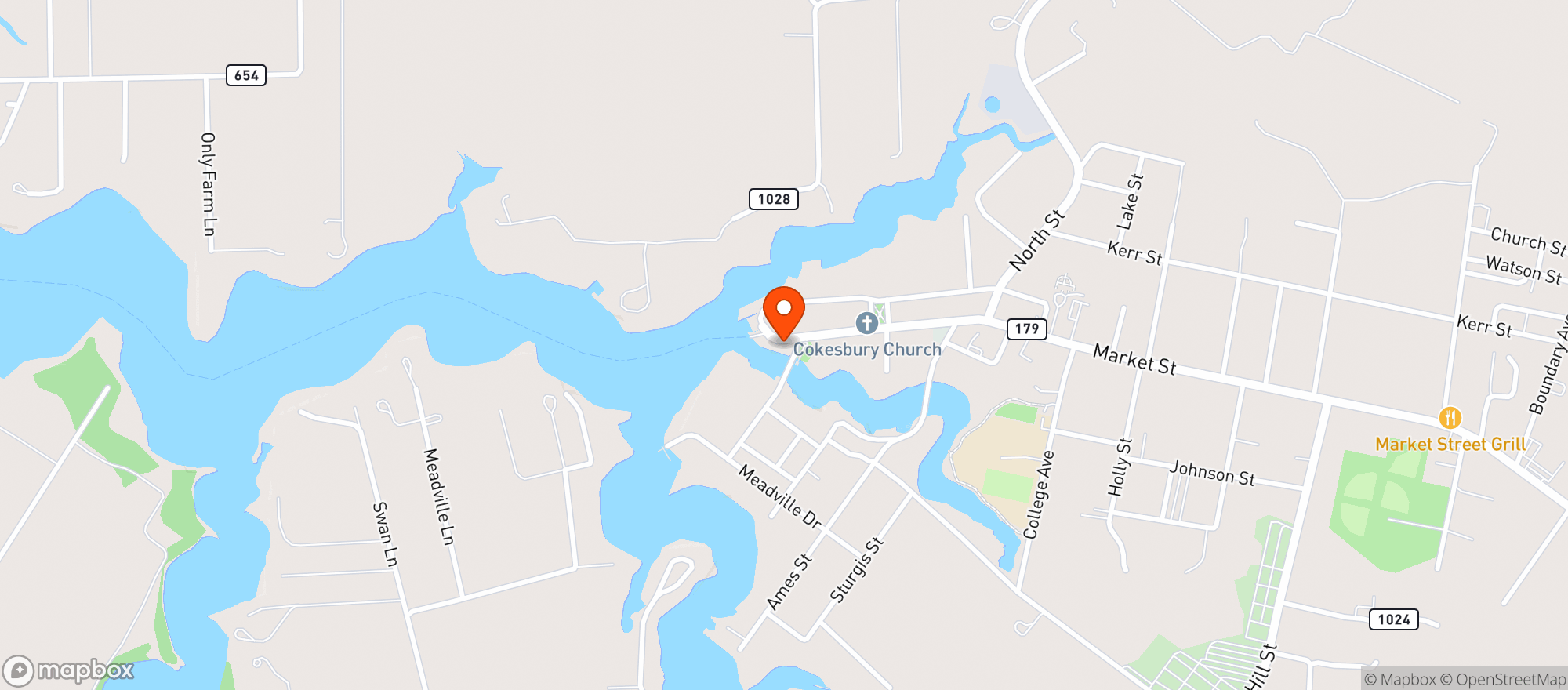 Map showing Mallards At The Wharf