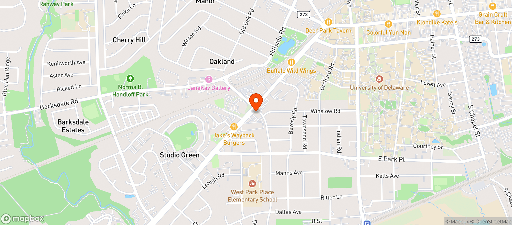 Map showing Greene Turtle Sports Bar & Grille