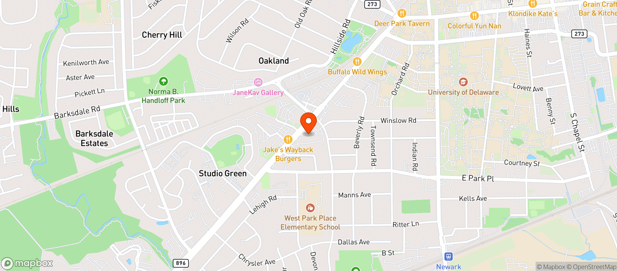 Map showing Park N Shop Liquor
