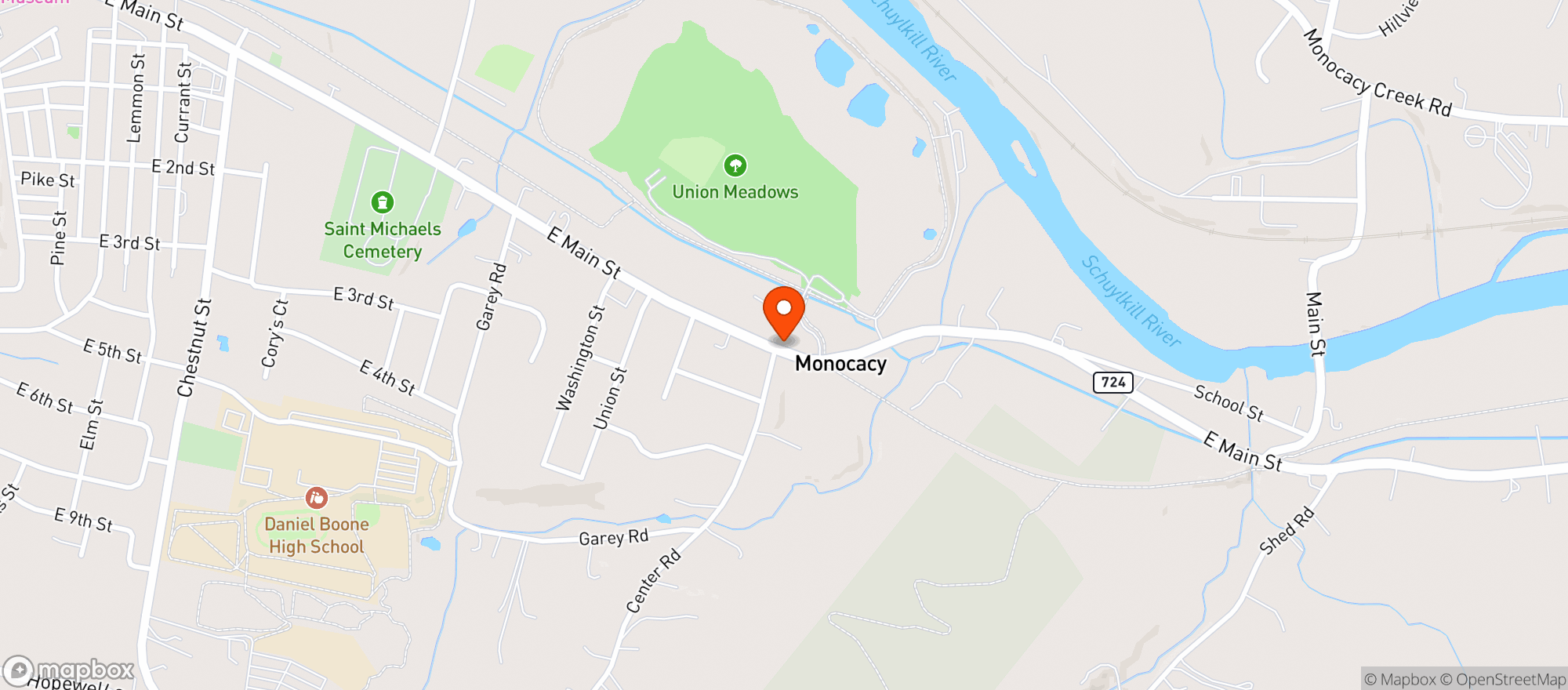 Map showing Fork & Ale