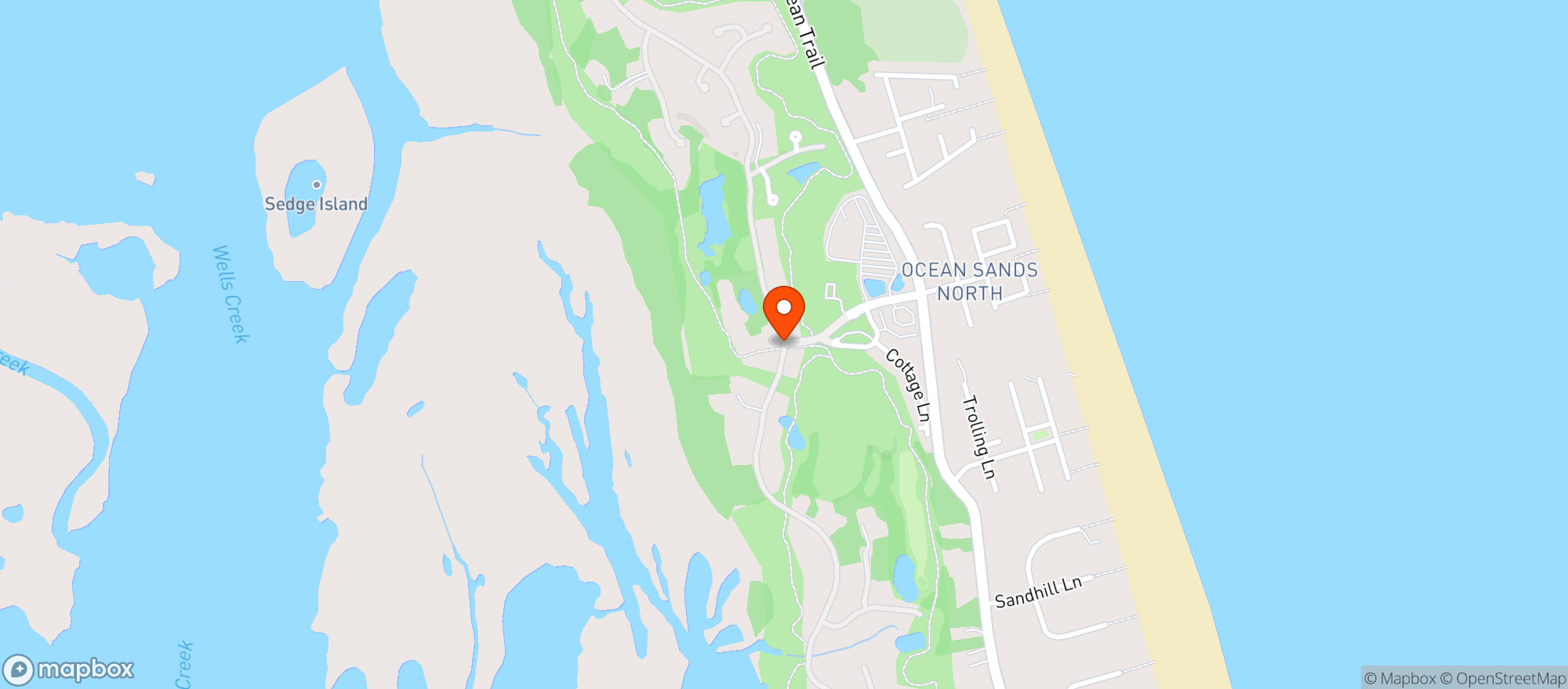 Map showing HARRIS TEETER (COROLLA)