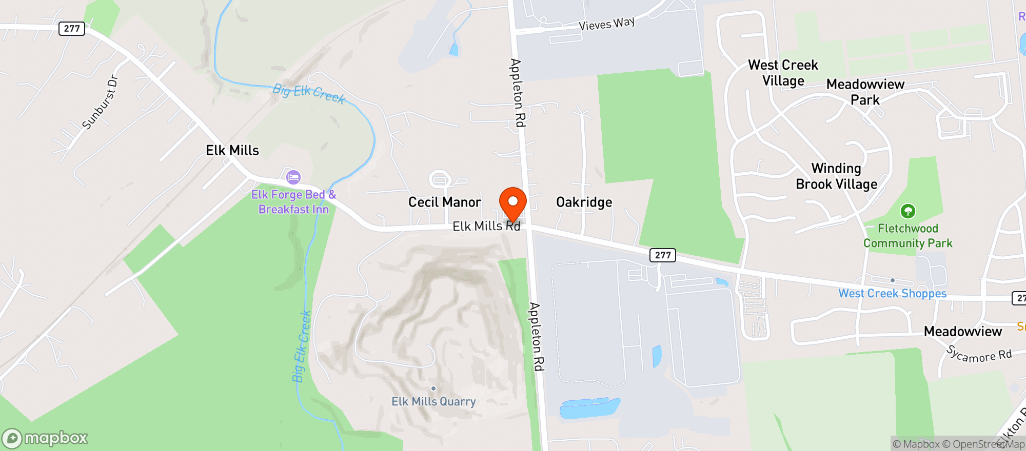 Map showing Casa Mezcal