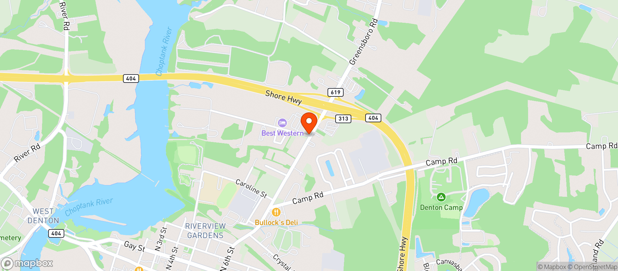 Map showing Red Light Liquors