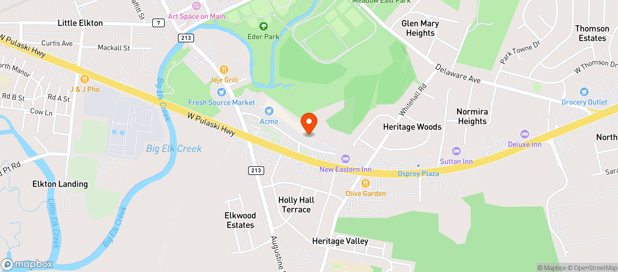Map showing Gnc