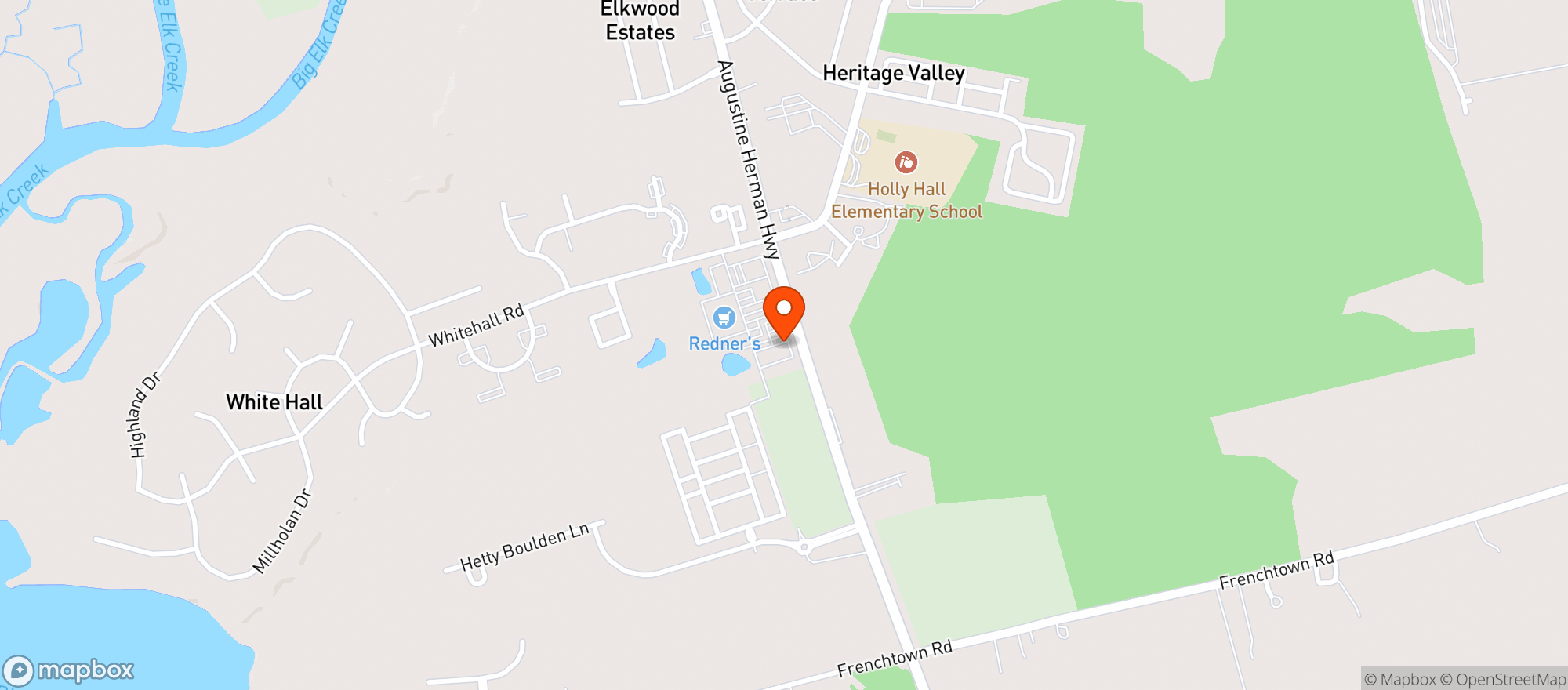 Map showing Walt's Tavern