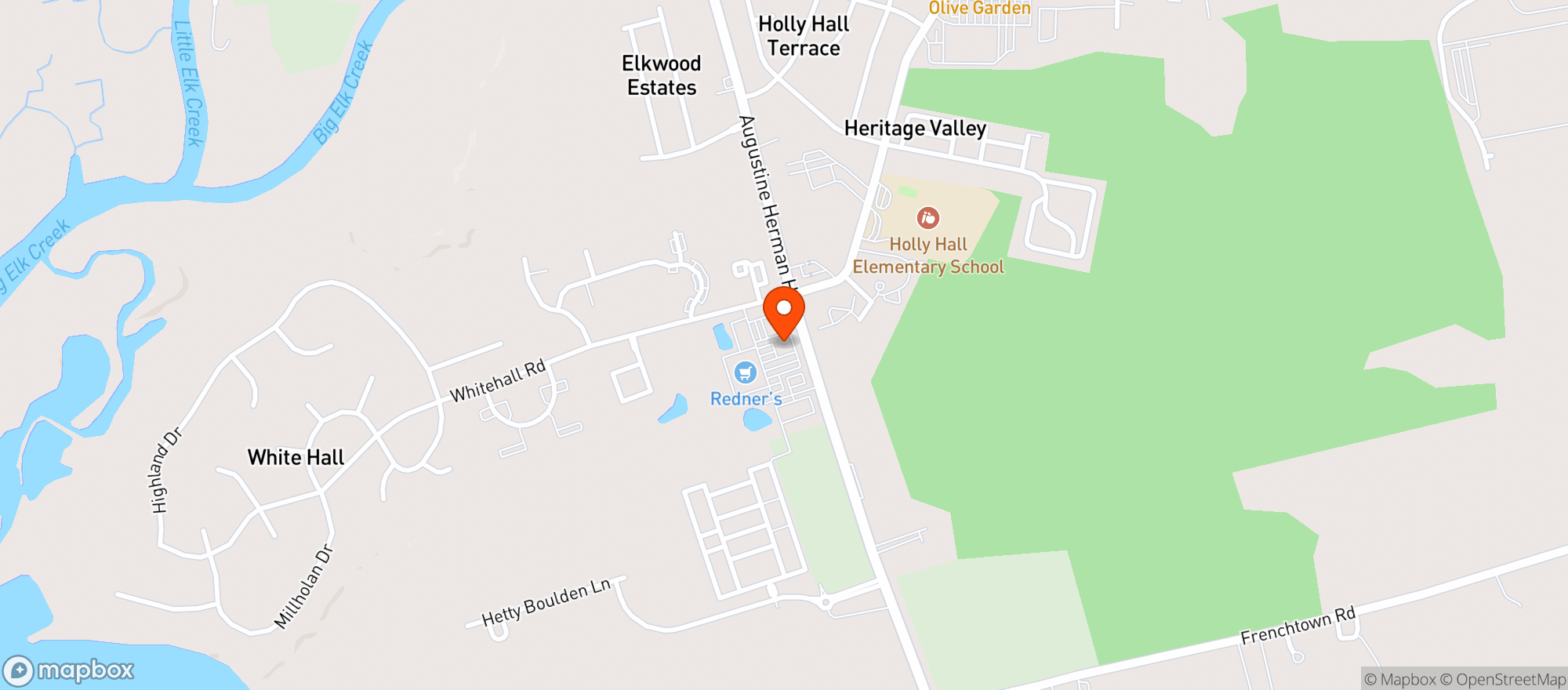 Map showing Elkton Liquor Warehouse G06