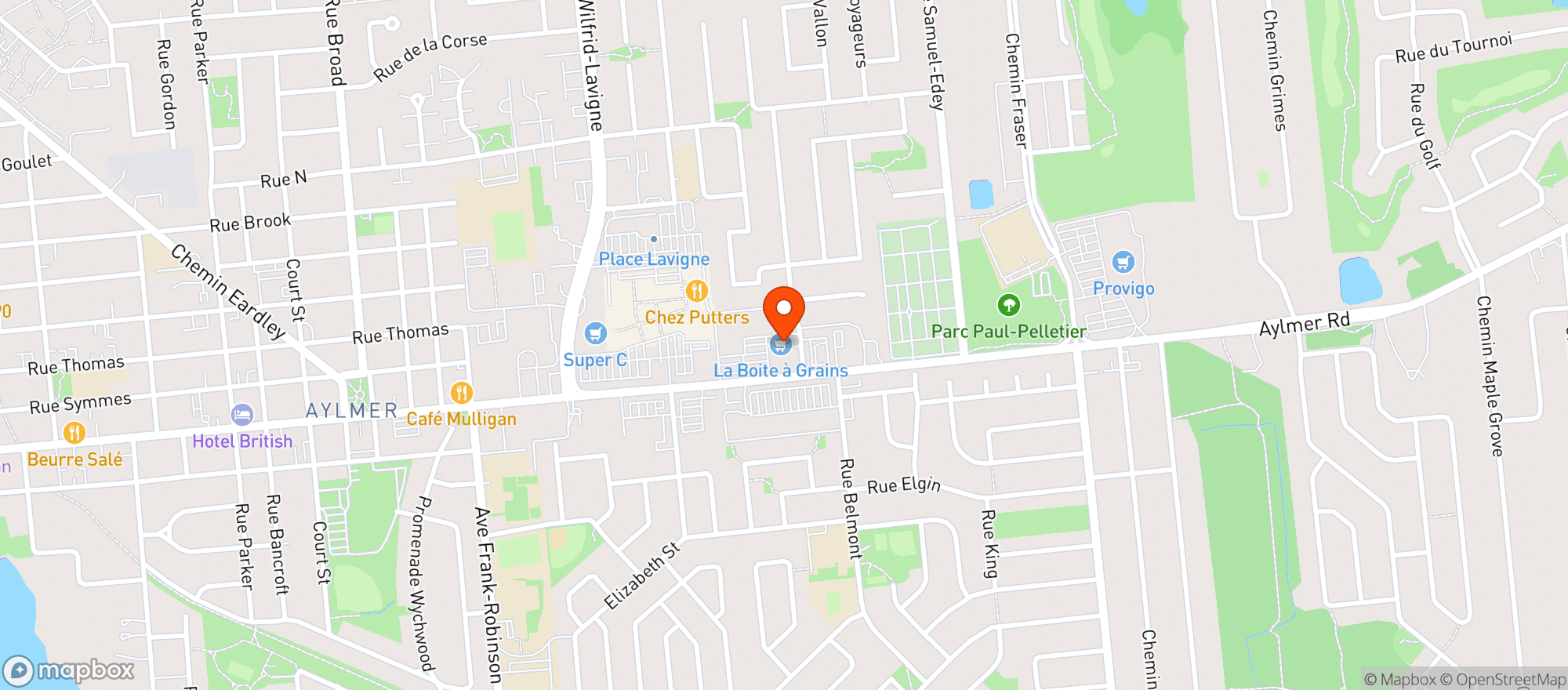Map showing Sol Epicerie Sante