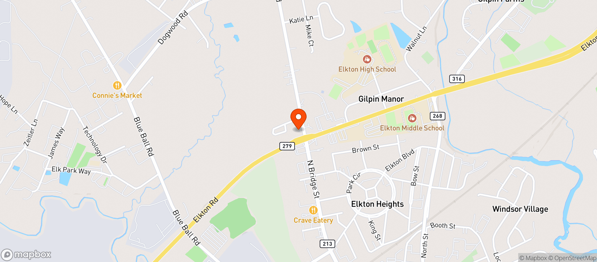 Map showing Vlamis Liquors