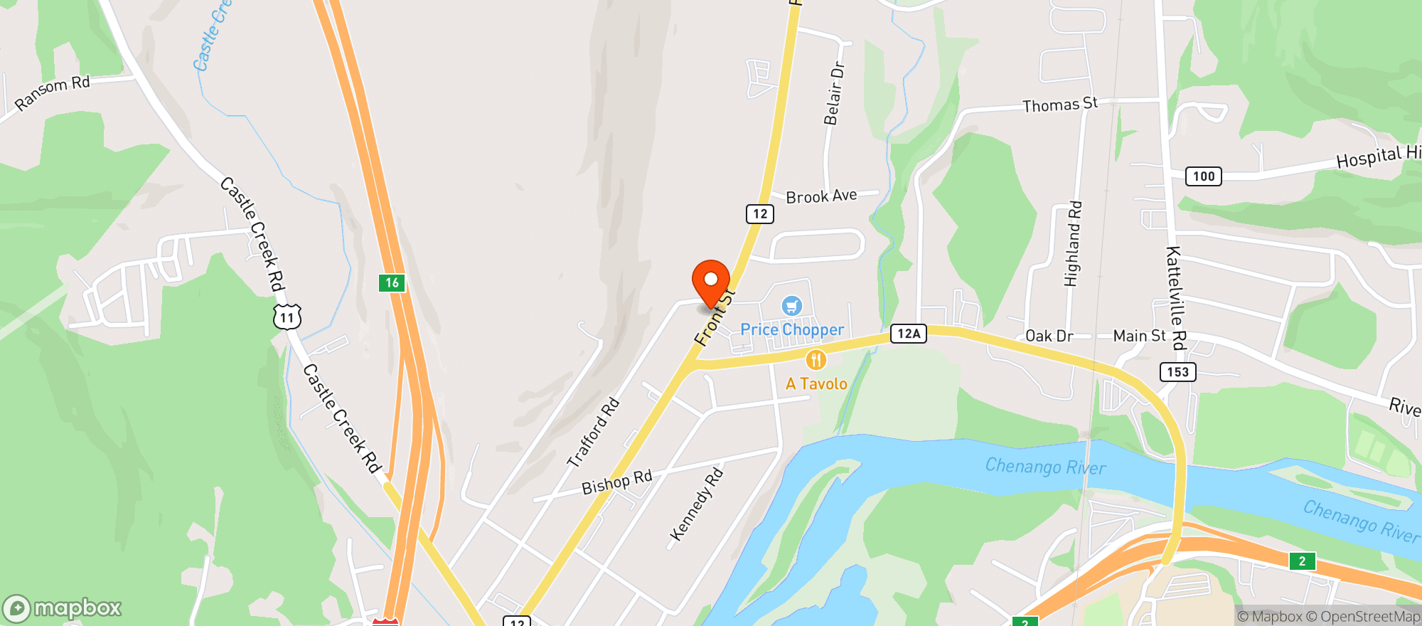 Map showing SAM THE BEER MAN