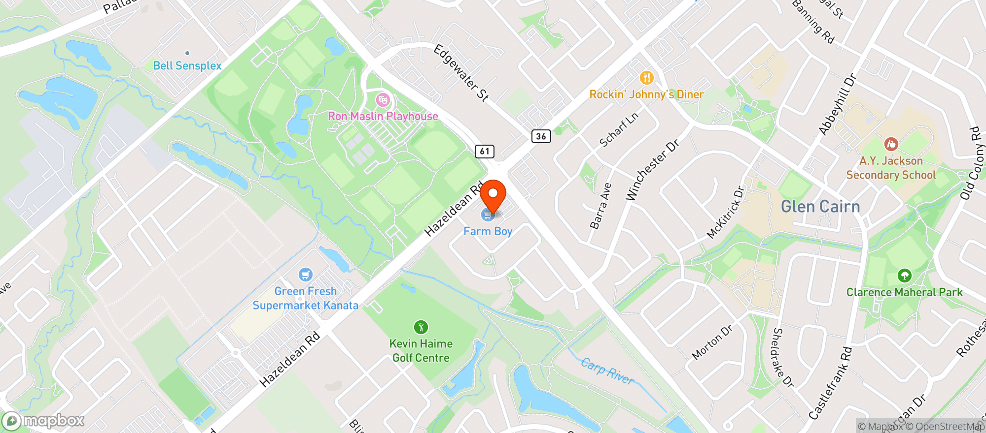 Map showing Sobeys 877