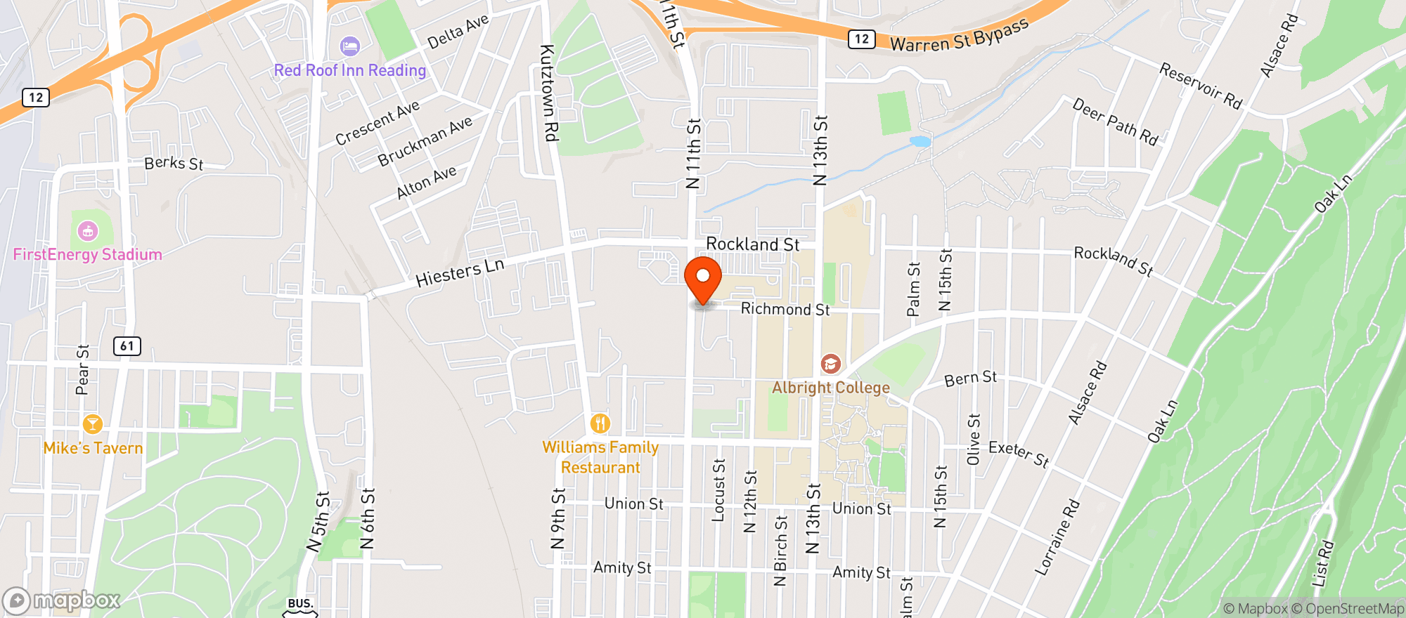 Map showing Ac Mart
