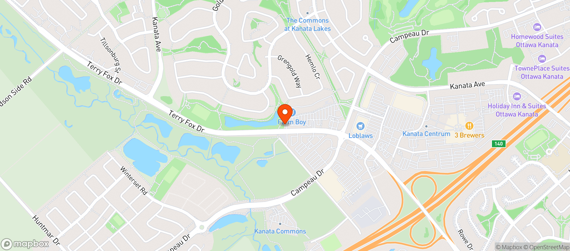 Map showing Kardish Bulk Terry Fox