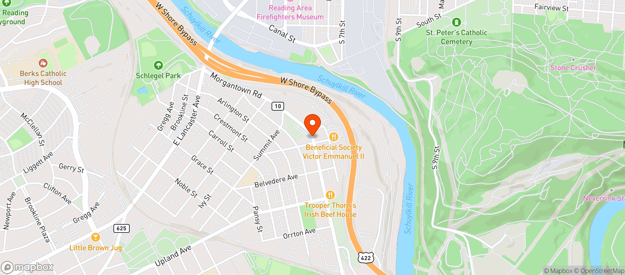 Map showing Beer Mart