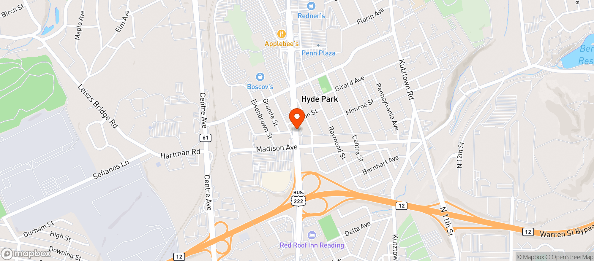Map showing Beer Vault