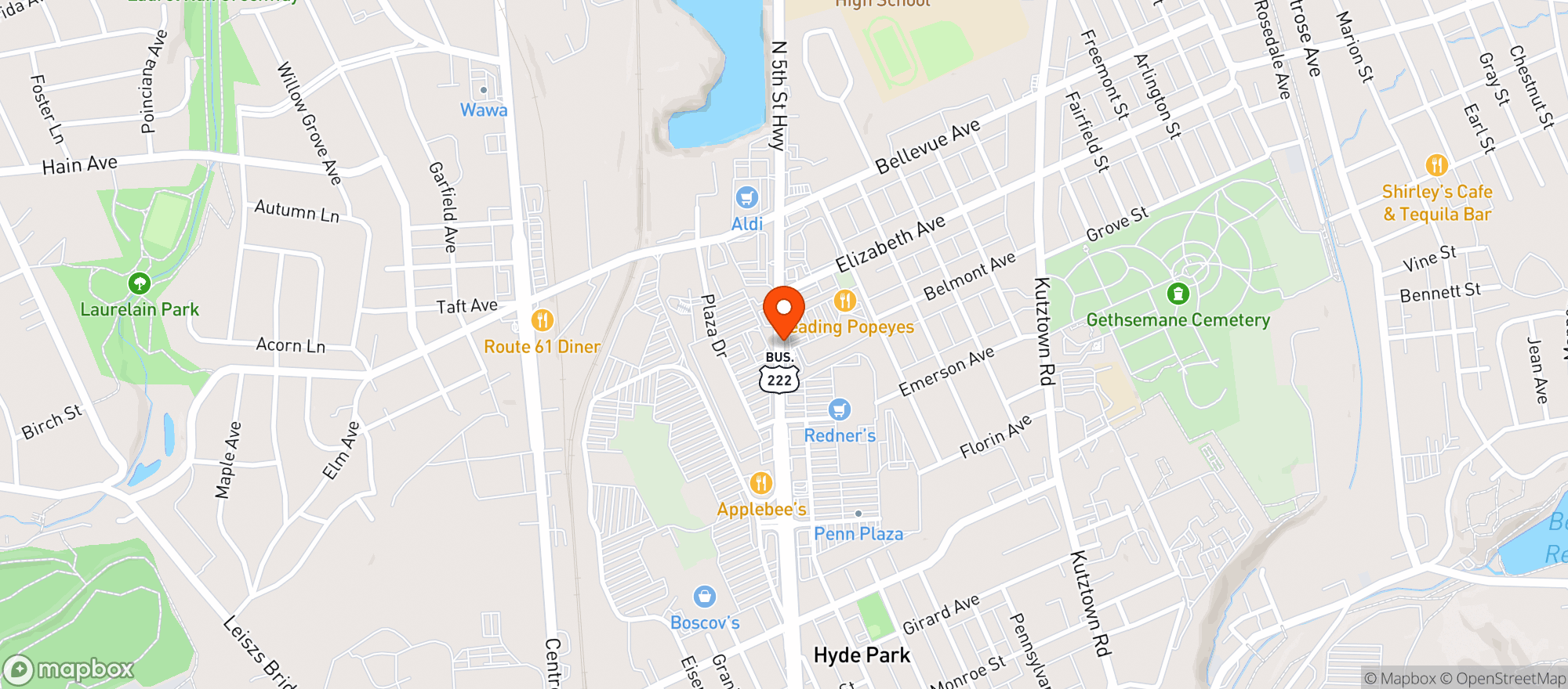 Map showing Smokin Aces Vapor Lounge