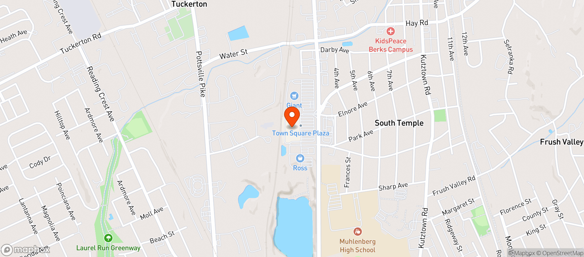 Map showing Target