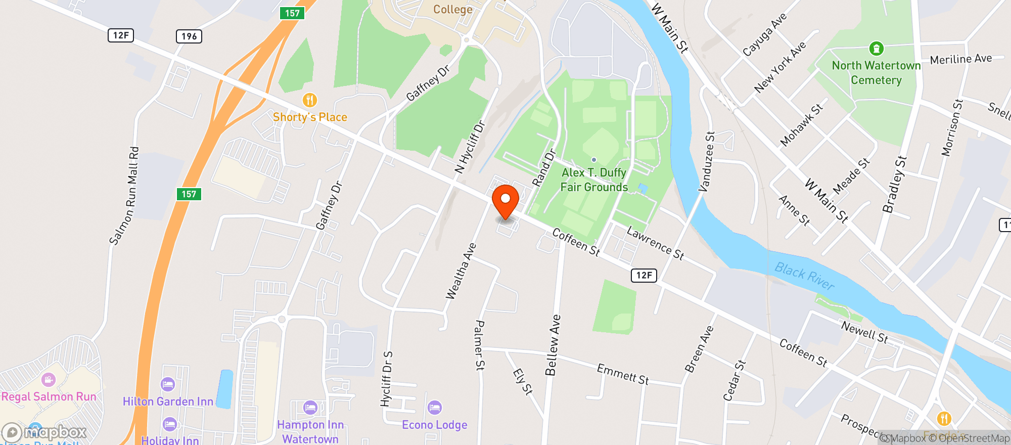 Map showing Byrne Dairy #60