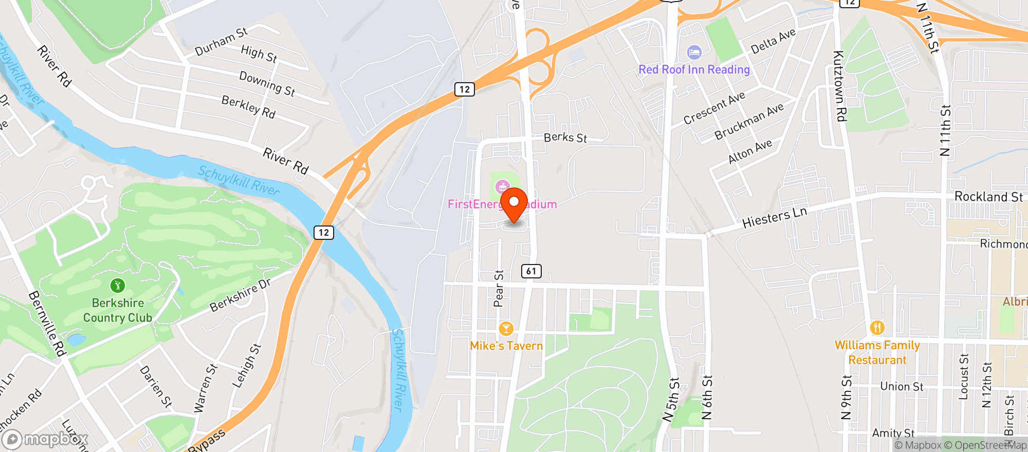Map showing Rp Concession Stadium