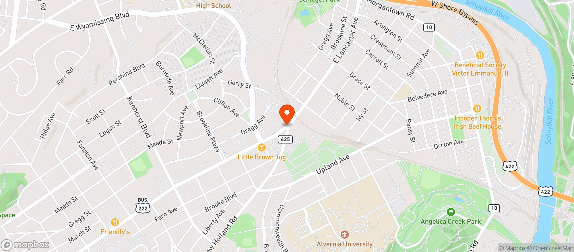 Map showing Liquor Store