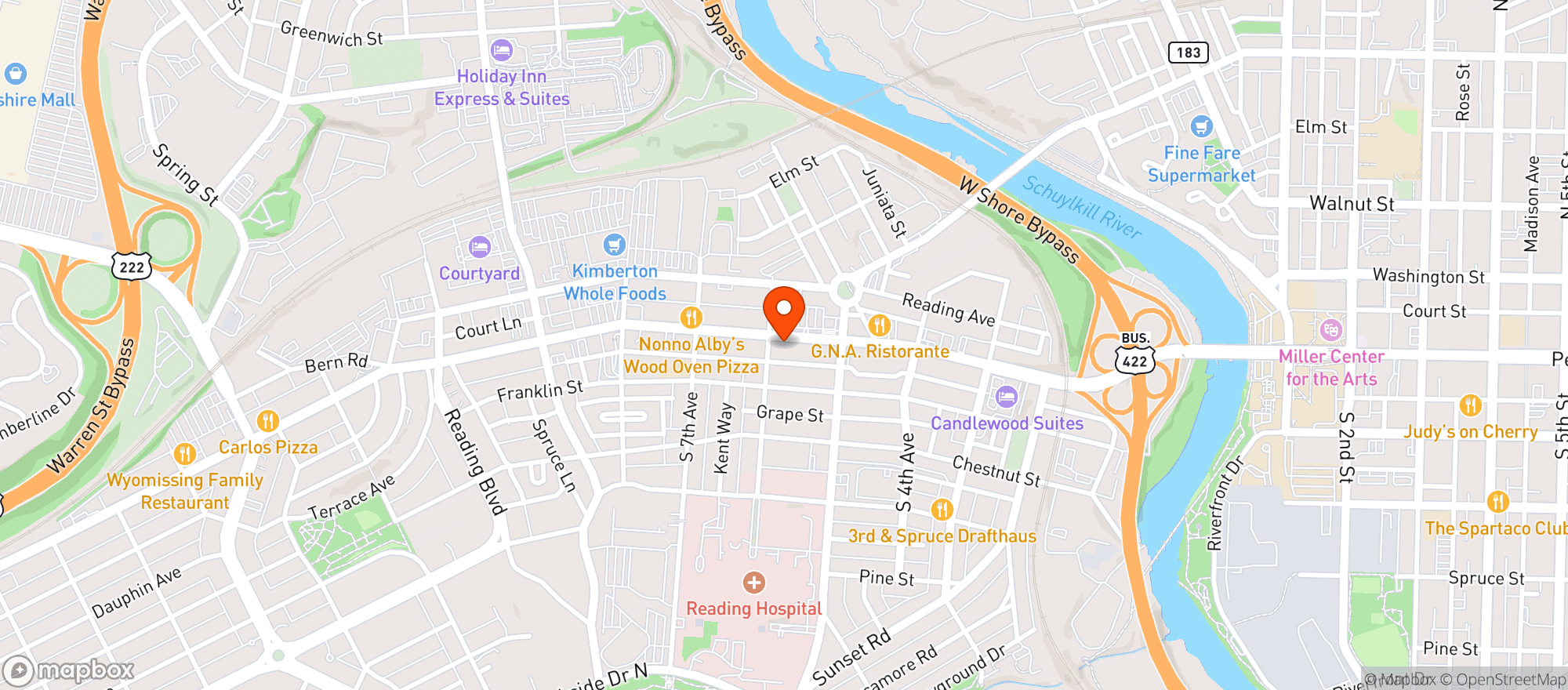 Map showing DeLune