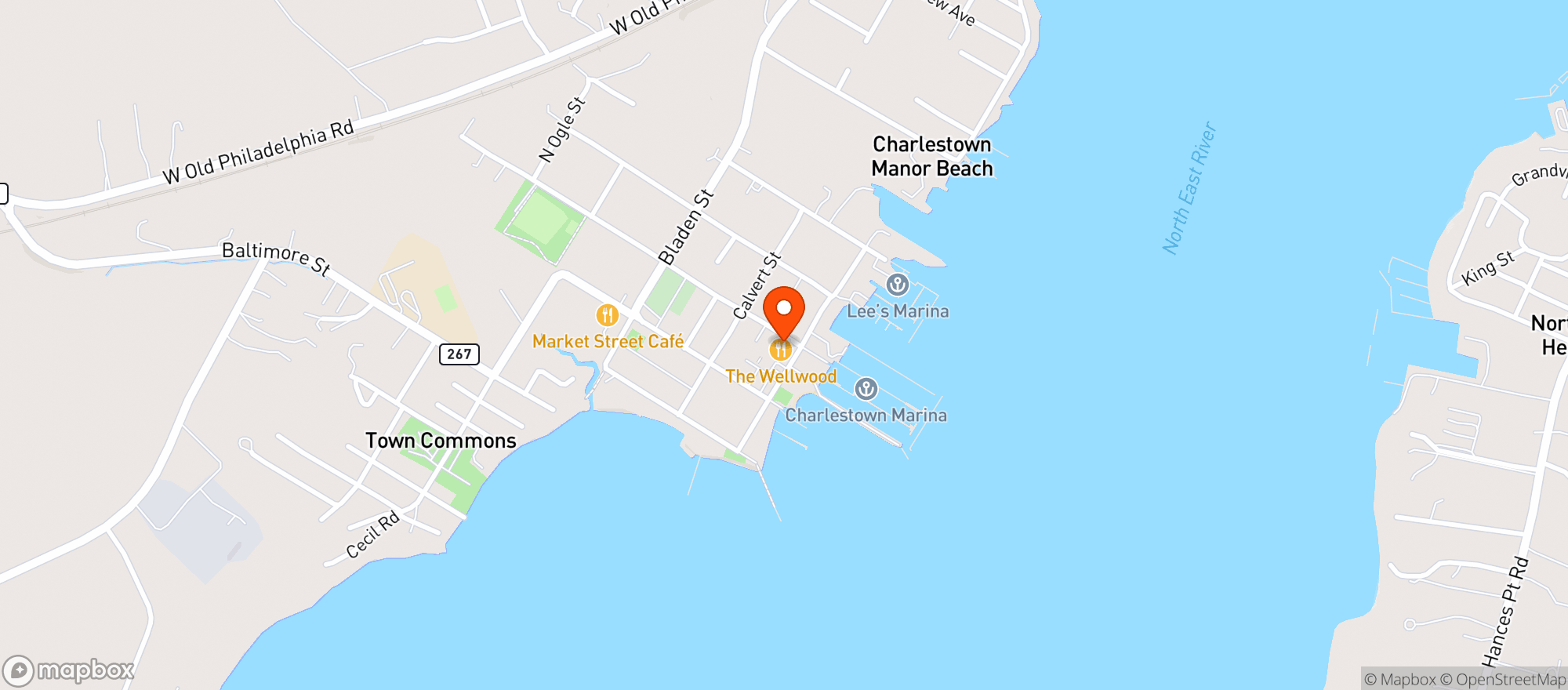 Map showing WELLWOOD YACHT CLUB