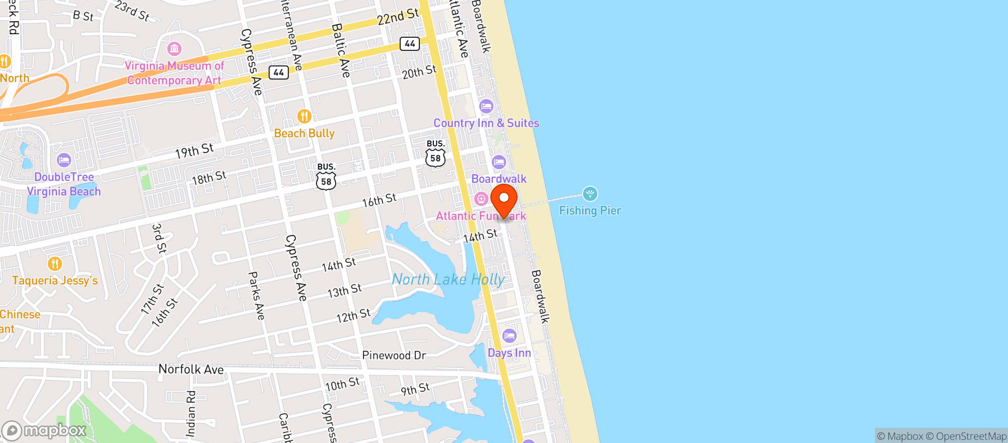 Map showing Oceans 14