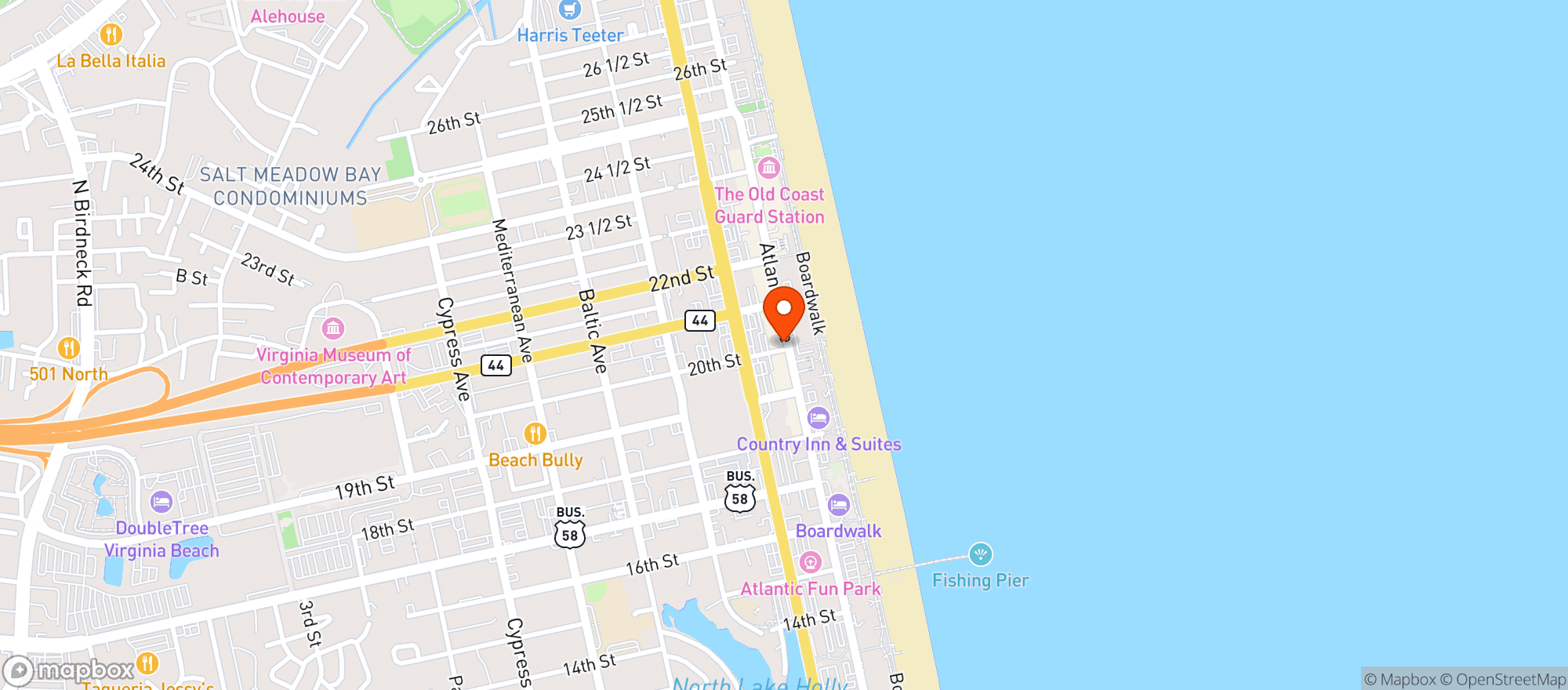 Map showing Hurricane Vapes